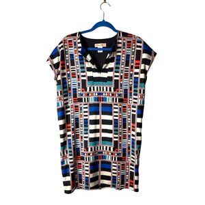 Mara Hoffman Women's Bold Colorful Geo Shift Dress Size S